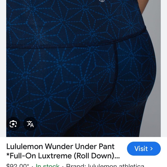 Lululemon Wunder Under full-on luxstreme size 6. - Picture 2 of 6